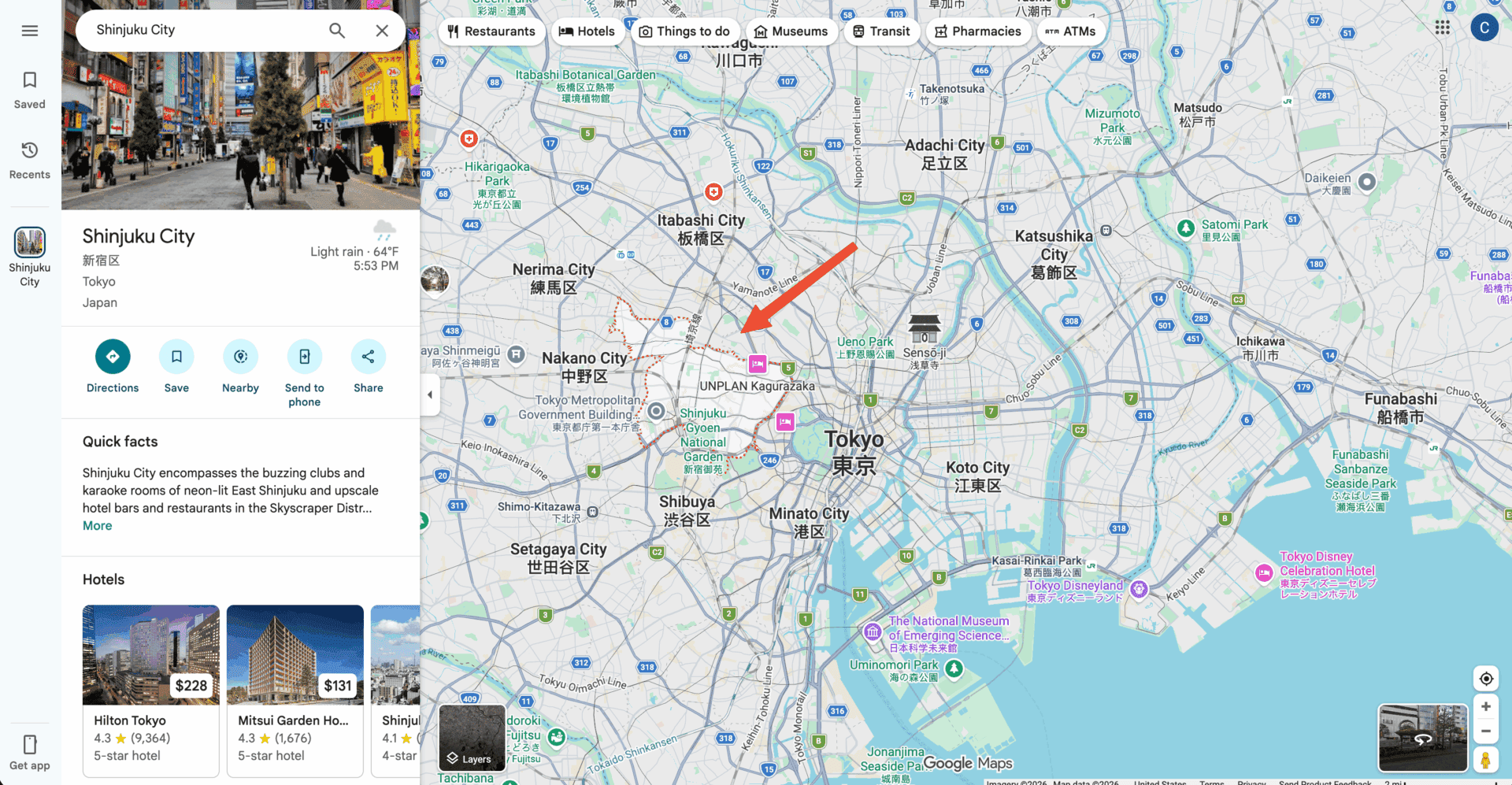 Как выбрать район для отеля в Японии